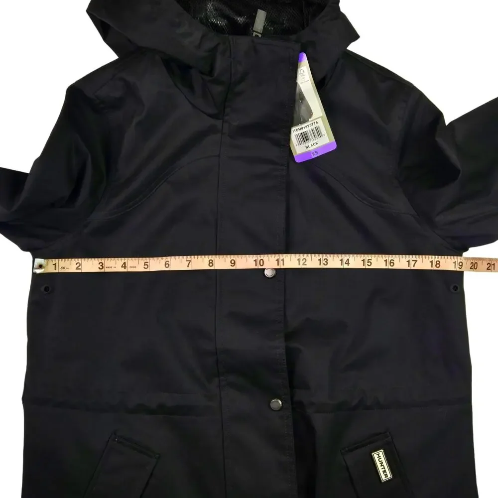 Womens Hunter Water Resistant Cotton Smock Jacket Size XS Black